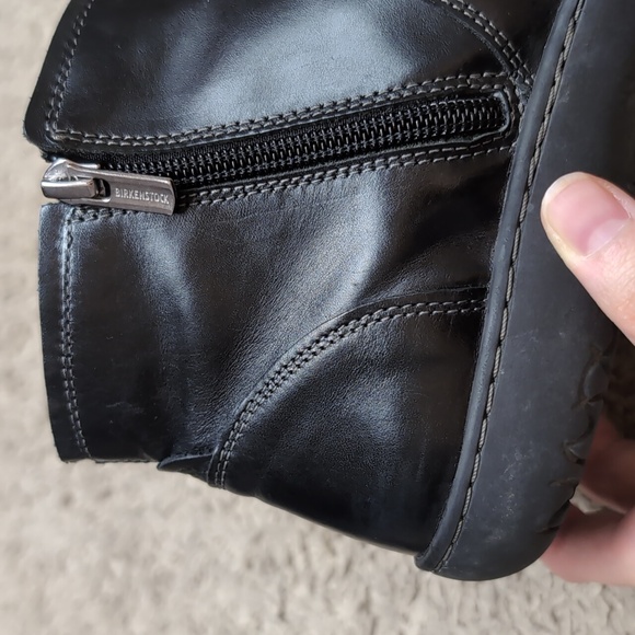 Birkenstock Bennington Leather Zip Up Ankle Booties in Black - Picture 10 of 16